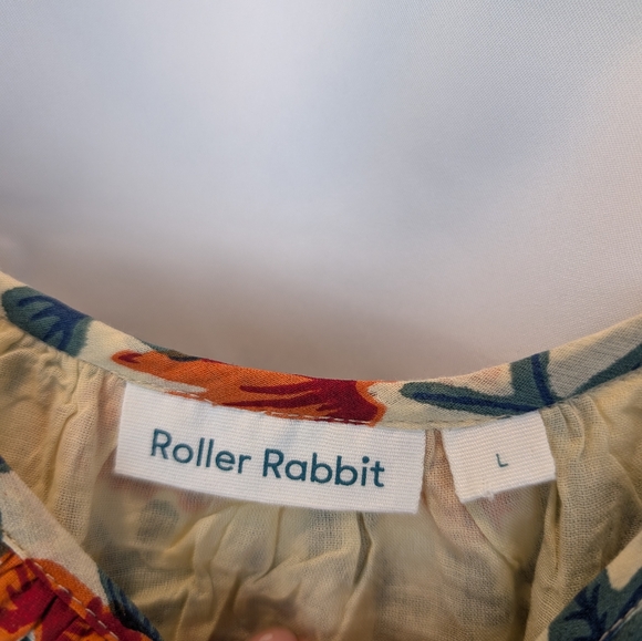 Roller Rabbit VINE FLORAL DAKOTA Maxi size L ALTERED - Picture 4 of 8